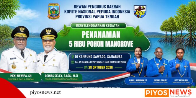 
					DPD I KNPI Papua Tengah Gelar Penanaman 5 Ribu Pohon Mangrove di Samabusa Peringati Sumpah Pemuda
