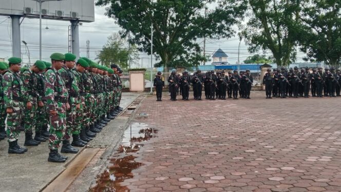 
					475 Personil Gabungan Siap Amankan Pilkada Mimika 2024