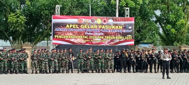 
					300 Personil Gabungan Disiagakan Selama Operasi Lilin Cartenz