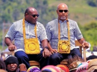 Gubernur dan Wakil Gubernur Papua Tengah, Meki Nawipa dan Deinas Geley