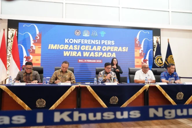 
					Suasana konferensi pers di Kantor Ditjen Imigrasi. (Dok/Istimewa)
