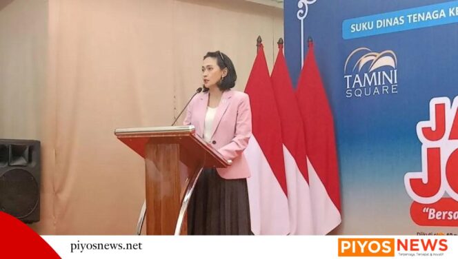 
					Wakil Menteri Pelindungan Pekerja Migran Indonesia (P2MI) Christina Aryani dalam pembukaan Jakarta Job Fair 