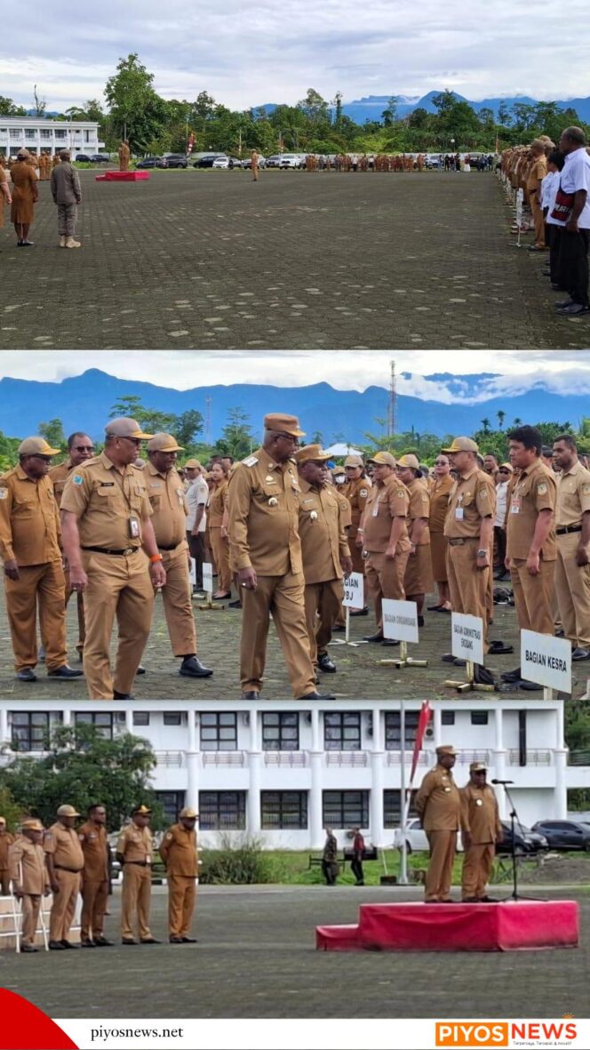 
					Pimpin Apel Perdana, Bupati dan Wabup Mimika Tegaskan Kedisiplinan dan Attitude ASN Sebagai Pelayan Masyarakat