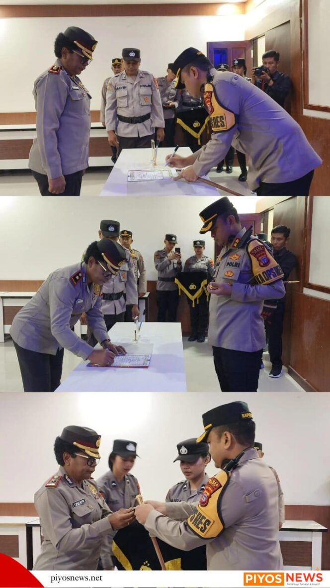 
					Penyerahan Jabatan Kabag Ren kepada Kapolres Mimika, Kompol Yocbeth Mince Mayor Jabat Kapolres Dogiyai 