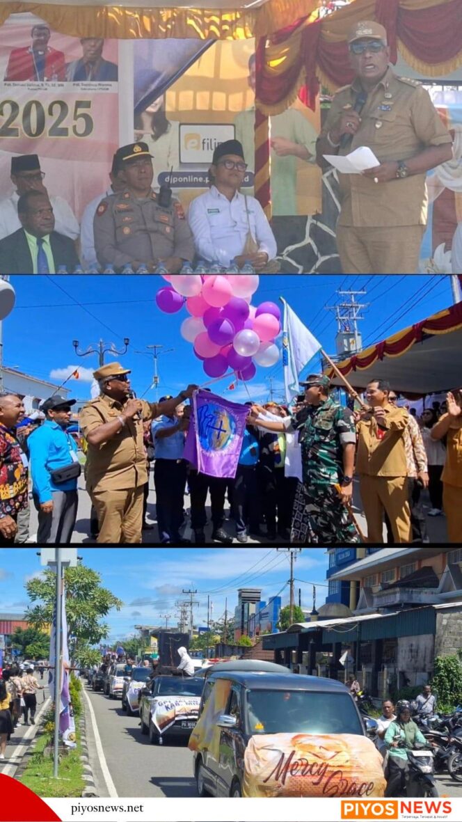 
					Bupati Mimika Lepas Parade Paskah Oikumene 2025