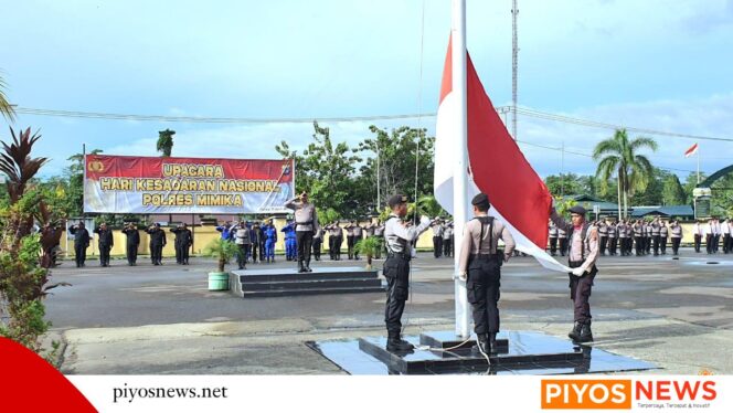 
					Peringatan Hari Kesadaran Nasional, Polres Mimika Laksanakan Upacara