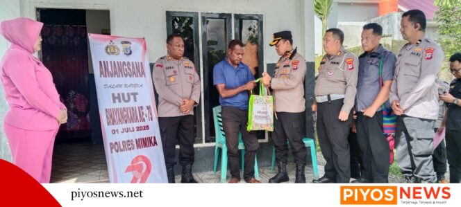 
					Polres Mimika Gelar Anjangsana, Sambut HUT Bhayangkari ke-79