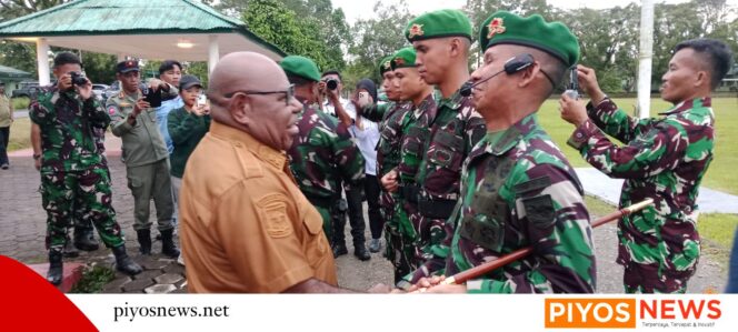 
					Ratusan Personel Yonif Teritorial Pembangunan Tiba di Mimika