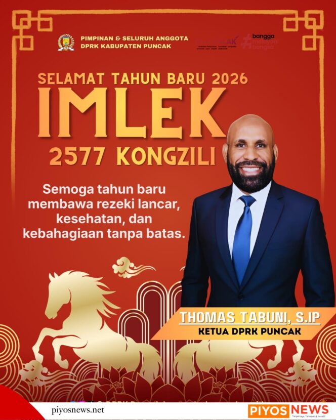 
					Tahun Baru Imlek 2577 Kongzili, Ketua DPRK Puncak Mengajak Elemen Masyarakat Terus Mempererat Persaudaraan, Menjaga Keberagaman Suku dan Budaya