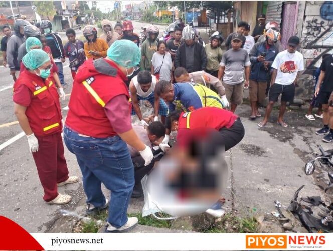 
					Tabrak Pagar, Pengendara Sepeda Motor Meninggal di Tempat