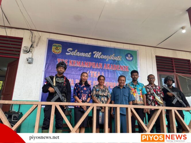 
					Jaga Asa Pendidikan di Pedalaman, Aparat Kawal Ujian TKA di SD Inpres Uta II