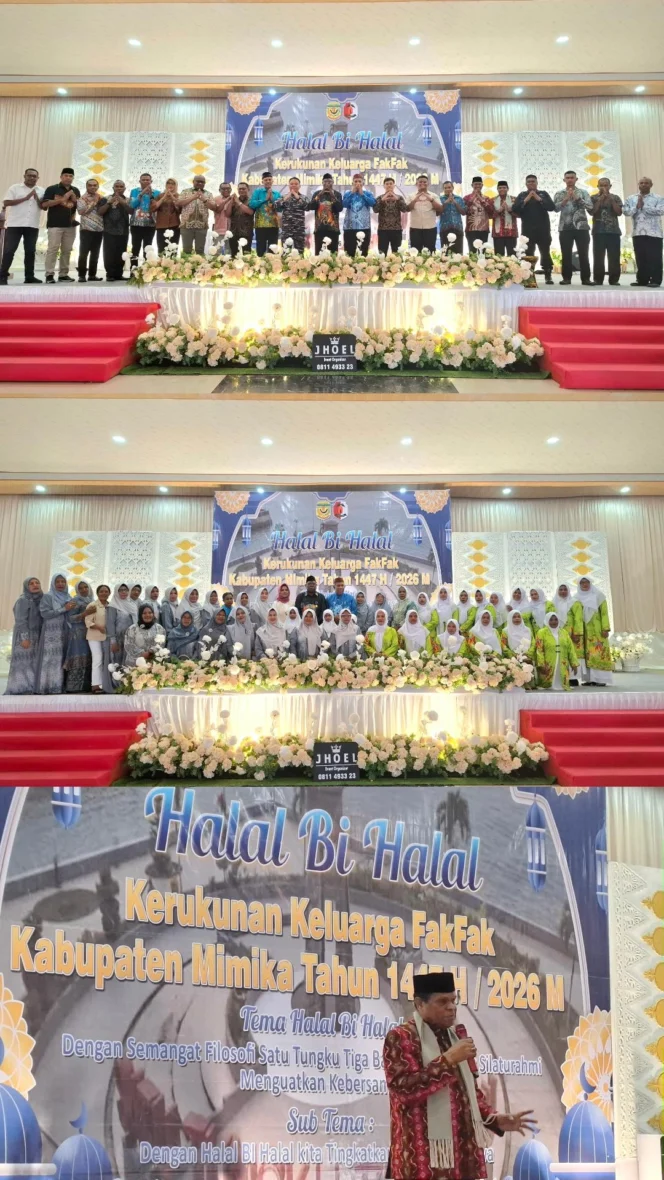 
					Halal Bihalal Kerukunan Keluarga Fakfak, Bupati Mimika Apresiasi Nilai Toleransi dan Filosofi Satu Tungku Tiga Batu