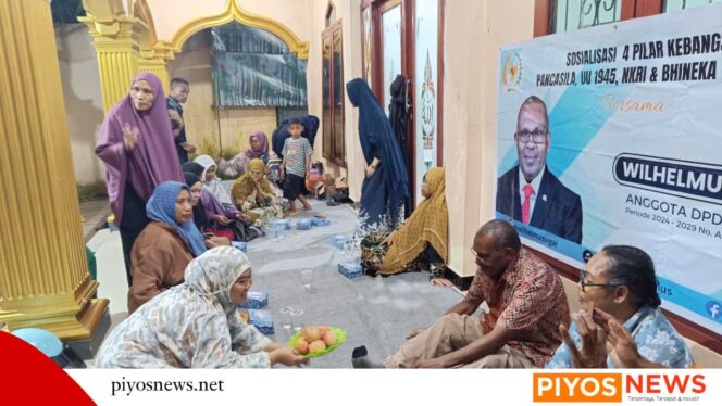 
					Wilhelmus Pigai Sosialisasikan 4 Pilar Kebangsaan Bersama Majelis Taklim Al-Fatah di Timika