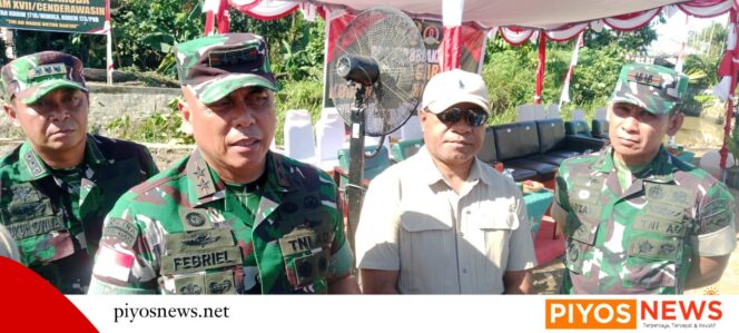 
					Ground Breaking Pembangunan Jembatan Merah Putih di Timika, Pangdam: TNI Bangun 70 Jembatan di Papua 