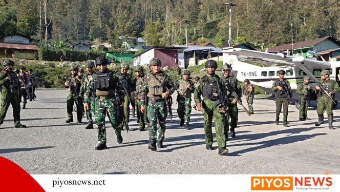 
					Bentuk Perhatian dan Kepedulian Pimpinan, Kaskogabwilhan III Lakukan Kunker ke Pos Satgas Yonif 731/Kabaresi di Distrik Beoga