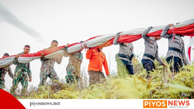 
					Sang Merah Putih Terbesar di Indonesia Berkibar di Puncak Gunung Cycloop, Koops TNI Habema : Gegap Gempita Damai Persatuan dari Tanah Cenderawasih