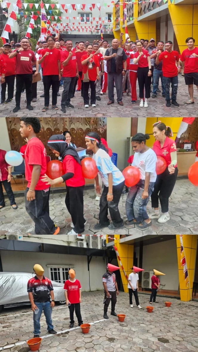 
					Syukuri HUT Kemerdekaan RI Ke- 81, Grand Tembaga Hotel Gelar Upacara dan Berbagai Lomba 