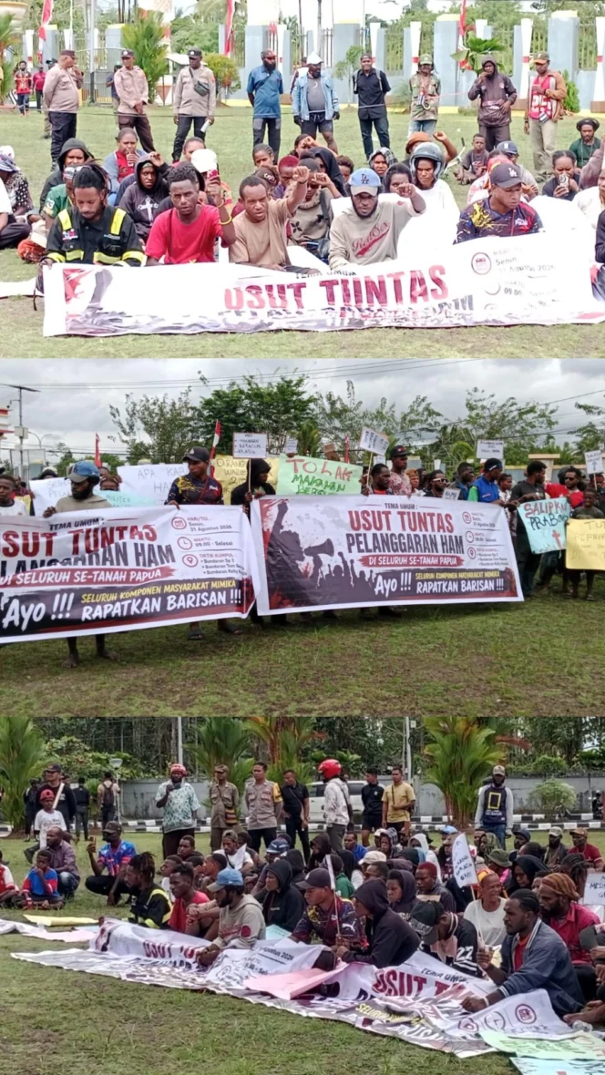 
					Mahasiswa Mimika Soroti Kekerasan dan Dugaan Pelanggaran HAM, DPRK Siapkan Pertemuan dengan Bupati dan Forkopimda