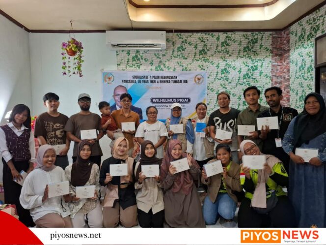 
					Wilhelmus Pigai Bertemu Mahasiswa Dogiyai, Bahas Nilai Pancasila