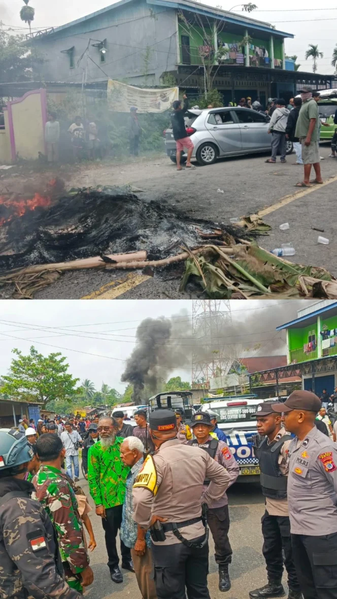 
					Dua Terduga Penikaman M.R Diamankan, Palang Jalan Timika–Mapurujaya Dibuka