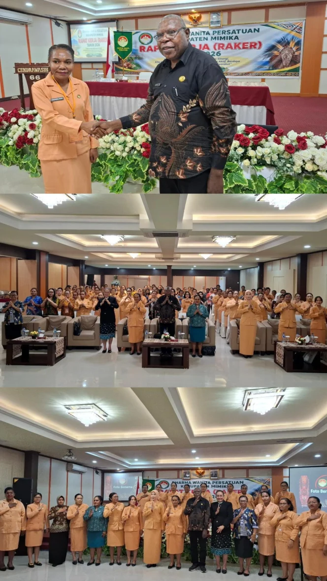 
					DWP Kabupaten Mimika Gelar Raker Tahun 2026, Perkuat Program Kerja dan Peran Keluarga ASN