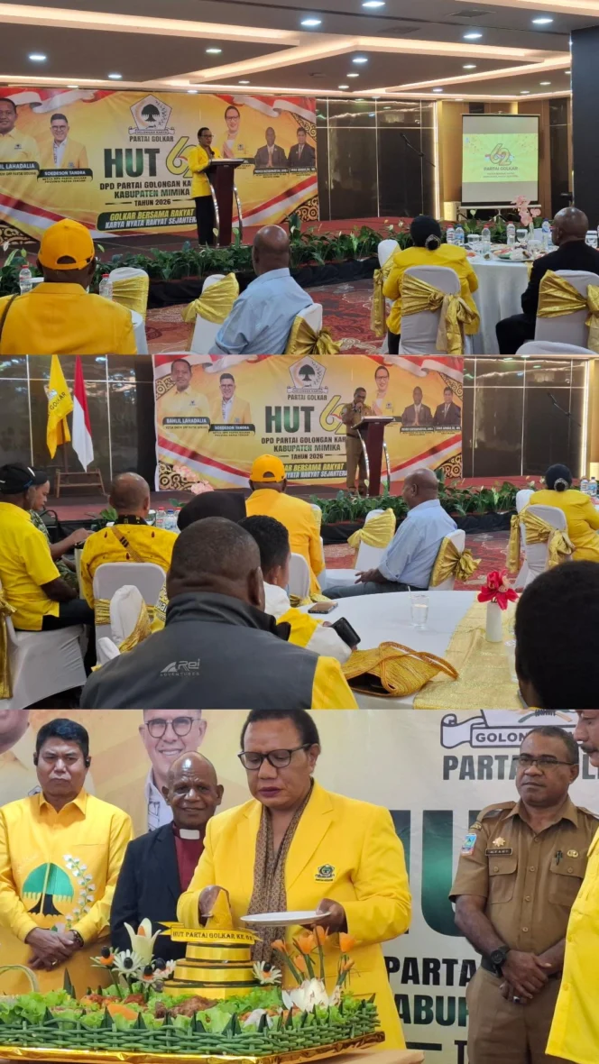 
					HUT ke-65, DPD Partai Golkar Mimika Gelar Syukuran, Perkuat Kebersamaan dan Solidaritas Partai