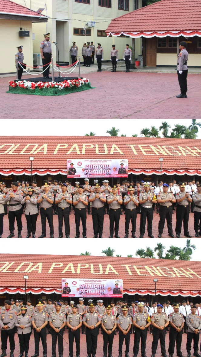 
					Wakapolda Papua Tengah Tegaskan Semangat Sumpah Pemuda Harus Tercermin dalam Tugas Polri