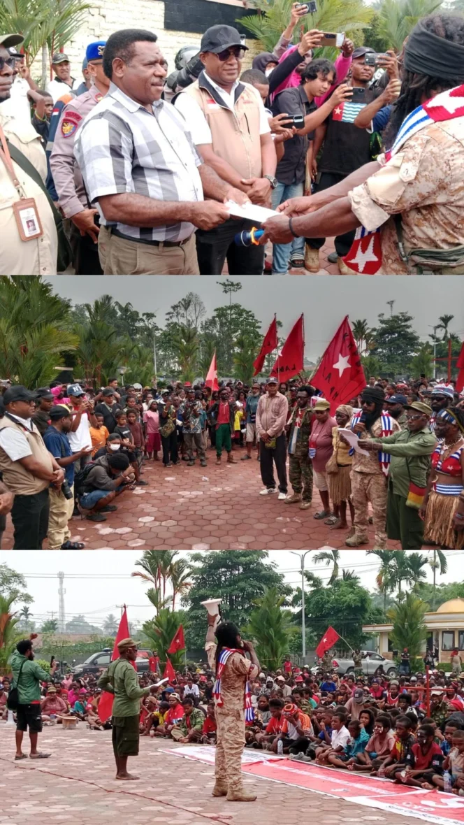 
					Serukan Kebenaran dan Keadilan, Aspirasi KNPB Diterima DPRK Mimika 