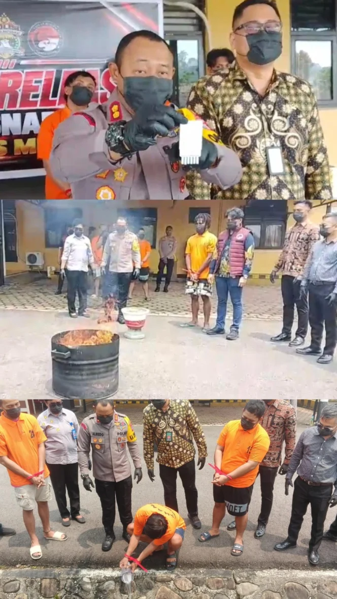 
					Polisi Musnahkan Sebanyak 305,7131 gram Narkotika Senilai Ratusan Juta, Ribuan Jiwa Diselamatkan